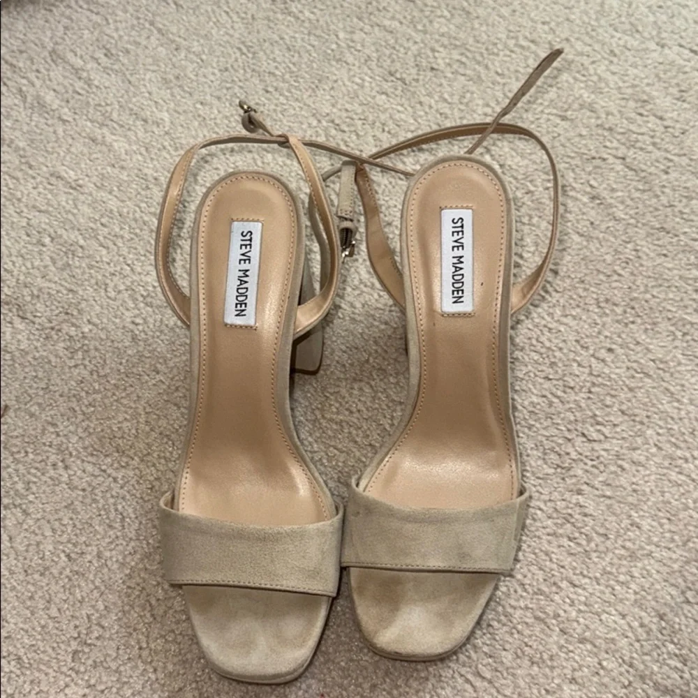 Steve Madden Suede Tall Block Heels